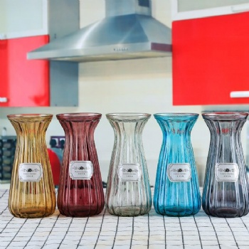 A02120019 glass vase colour sprayed new design