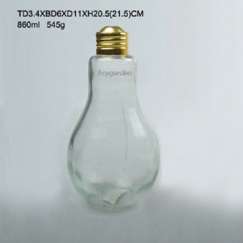 bulb shape glass bottle B02160016	