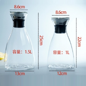  glass pitcher metal lid B05230006	