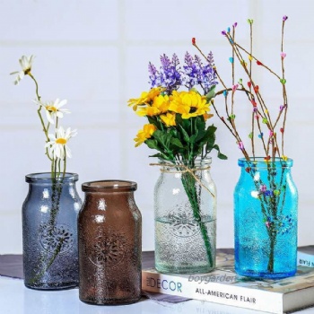 A02120018 glass vase colour sprayed new design