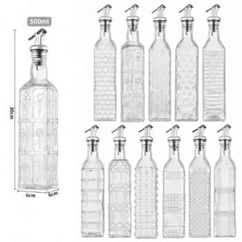  B53020091 oil & vinegar bottle with salt &pepper set	
