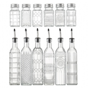 B53020091 oil & vinegar bottle with salt &pepper set	