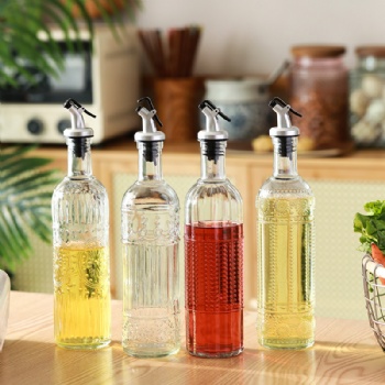  B53020091 oil & vinegar bottle with salt &pepper set	