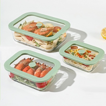 B72050031,32--fresh keeping box borosilicate material glass lid