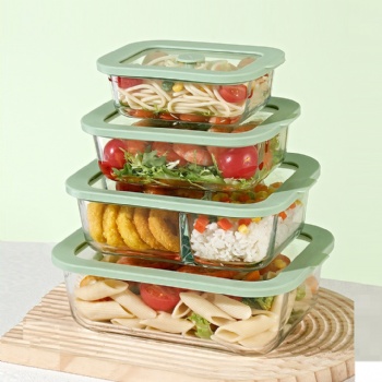  B72050031,32--fresh keeping box borosilicate material glass lid	